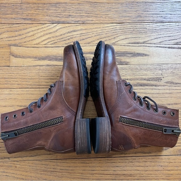 Freebird Manchester Lace Up Boots Cognac Leather Size 6 - Picture 6 of 13